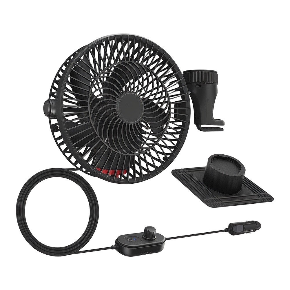 Ceiling Fan Mount - 12V24V Car Electric Rotation Fan Large