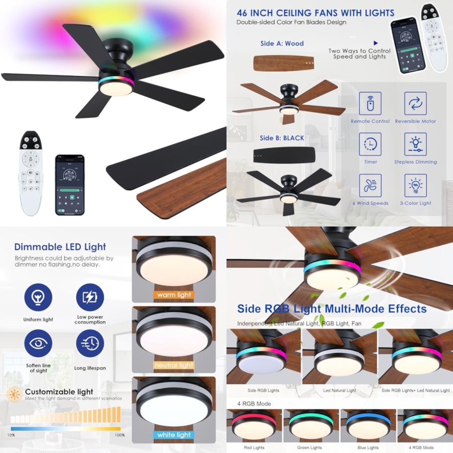 Ceiling Fan Mount - Ceiling Fans with Lights - 46