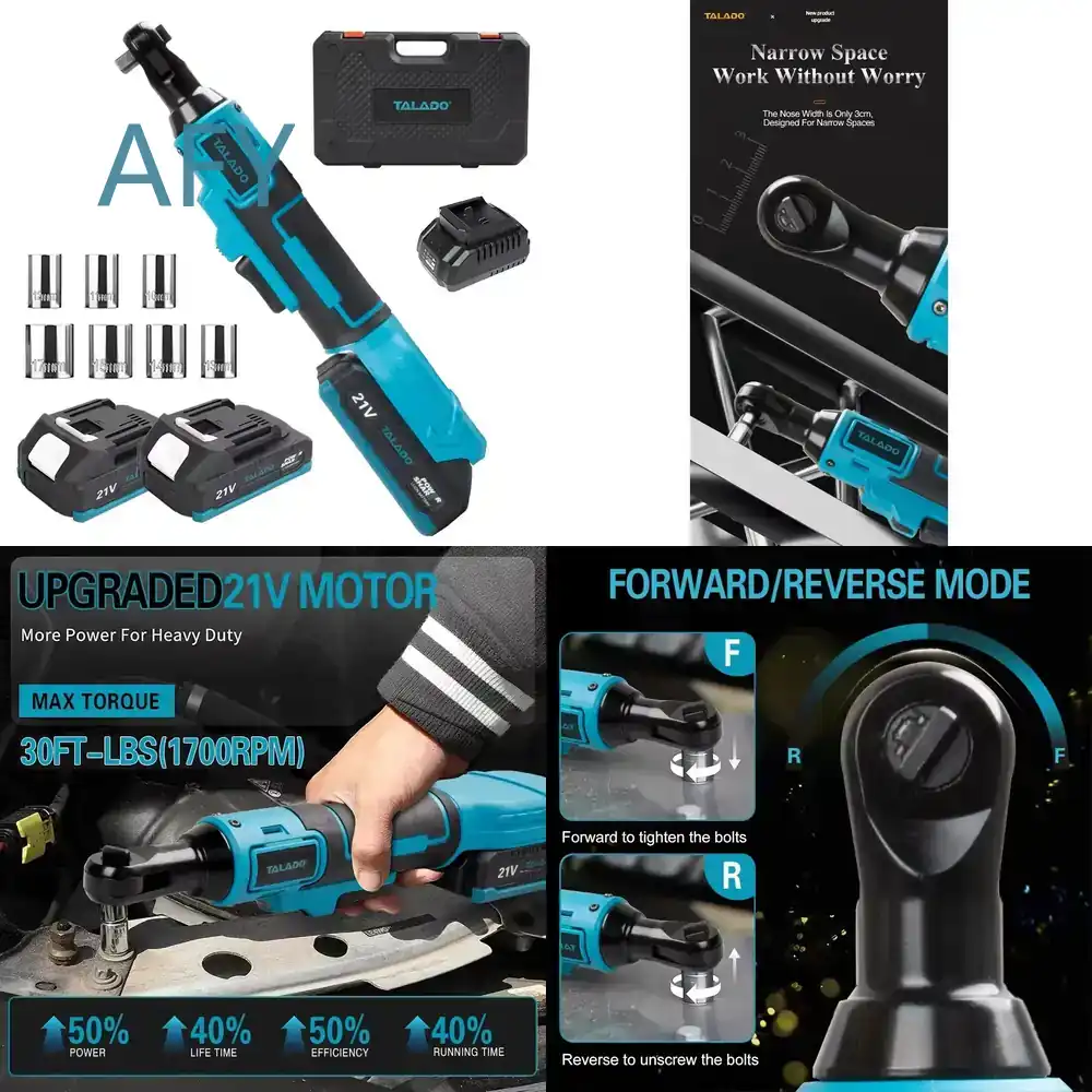 21V High Power Ratchet Wrench  - Home Improvement Noise ulasan dan harga
