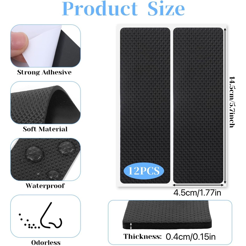 14.5x4.5cm Black EVA Non Slip  - Home Improvement Noise ulasan dan harga